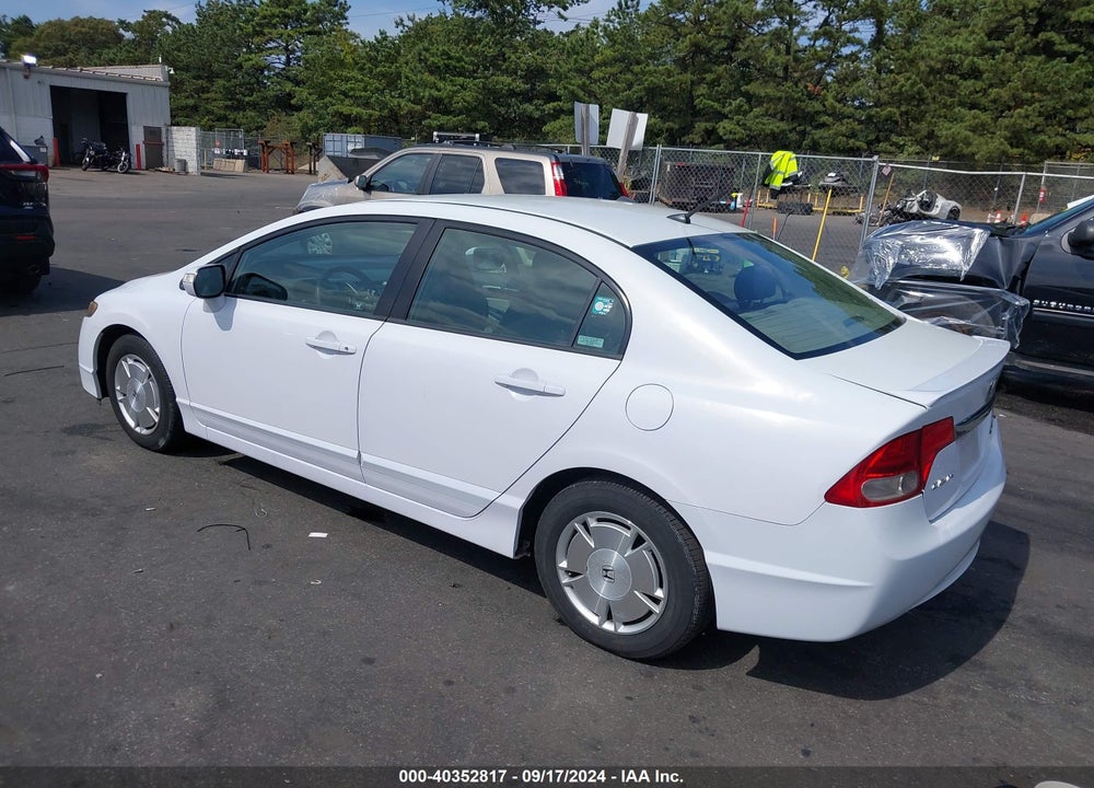 2009 HONDA CIVIC HYBRID VIN: JHMFA36229S007968