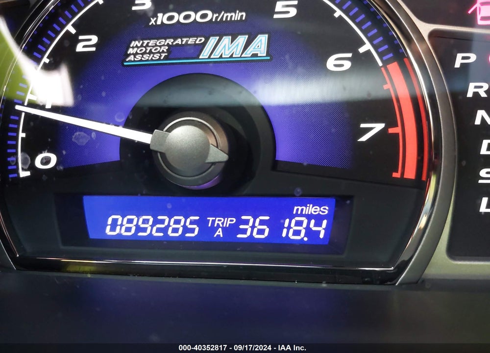 2009 HONDA CIVIC HYBRID VIN: JHMFA36229S007968