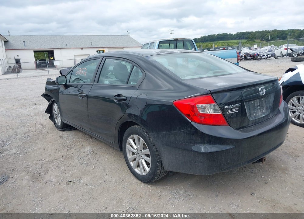 2012 HONDA CIVIC EX-L VIN: 2HGFB2F9XCH527213
