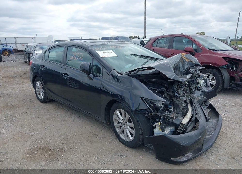 2012 HONDA CIVIC EX-L VIN: 2HGFB2F9XCH527213