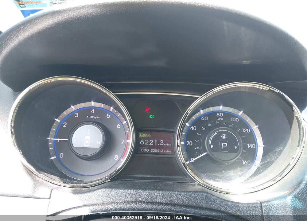2013 HYUNDAI SONATA LIMITED VIN: 5NPEC4AC1DH641809
