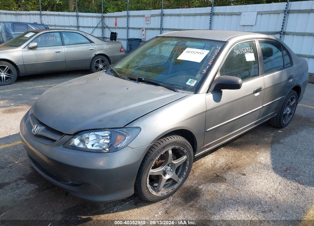 2005 HONDA CIVIC VP VIN: 1HGES16315L005092