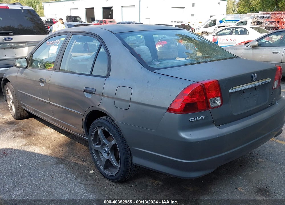 2005 HONDA CIVIC VP VIN: 1HGES16315L005092