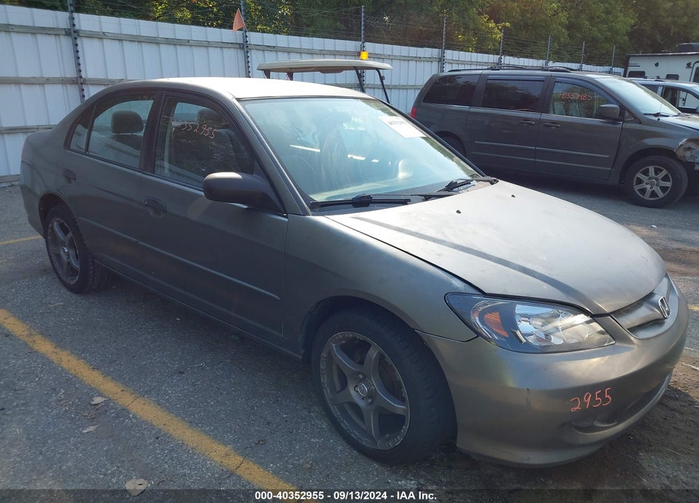2005 HONDA CIVIC VP VIN: 1HGES16315L005092