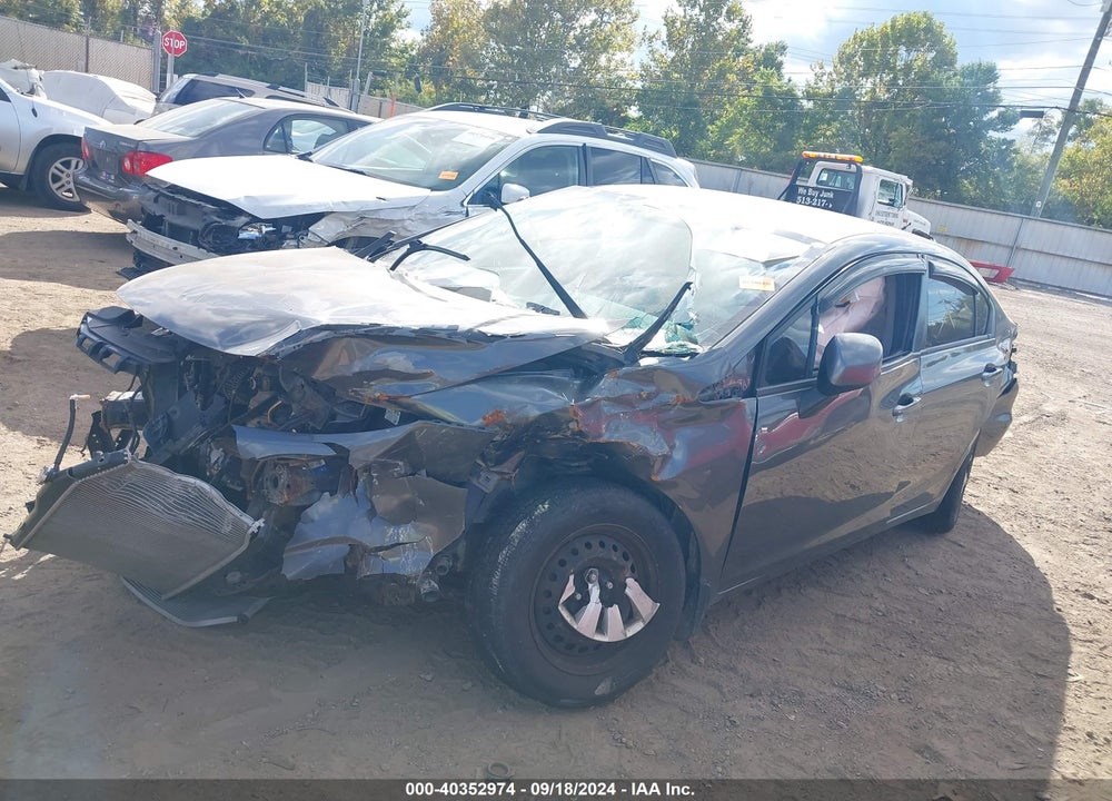 2012 HONDA CIVIC LX VIN: 19XFB2F56CE005850