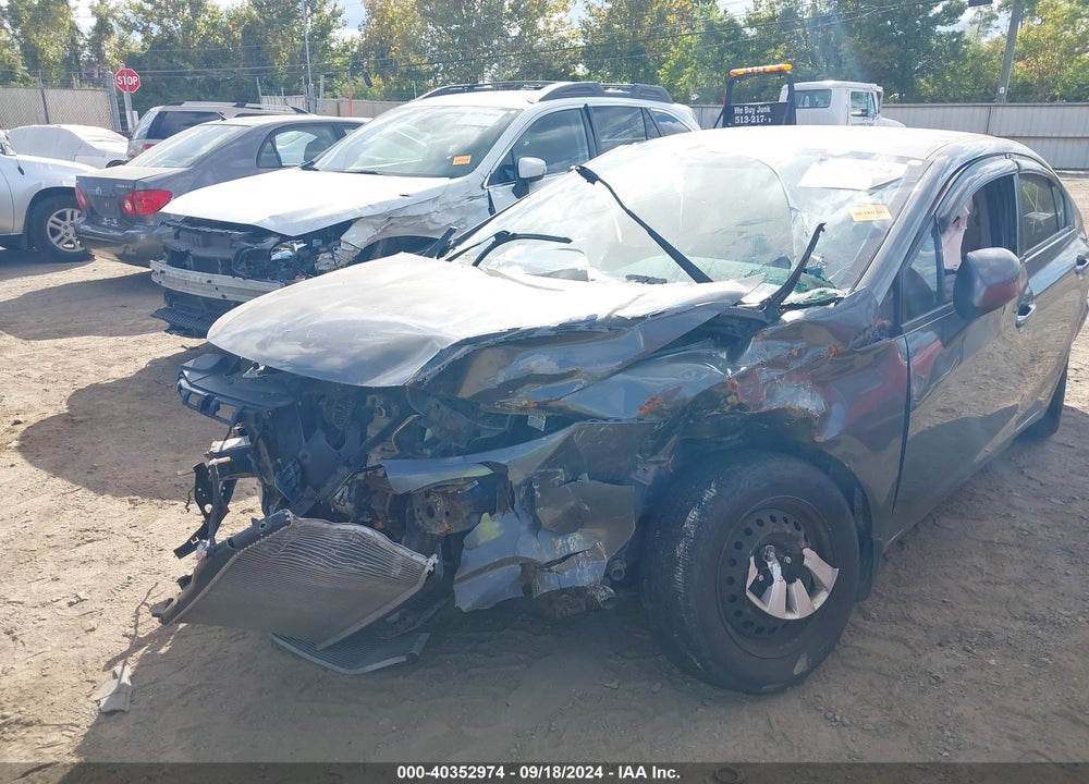 2012 HONDA CIVIC LX VIN: 19XFB2F56CE005850
