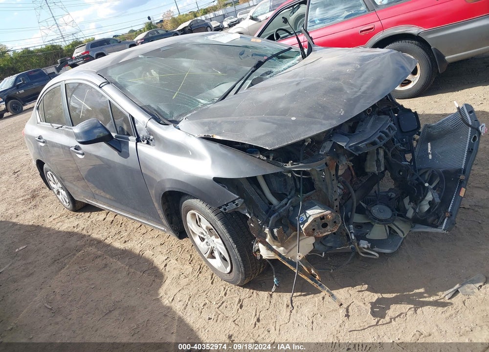 2012 HONDA CIVIC LX VIN: 19XFB2F56CE005850