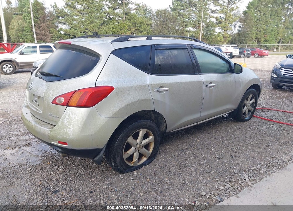 2009 NISSAN MURANO S VIN: JN8AZ18W39W128739