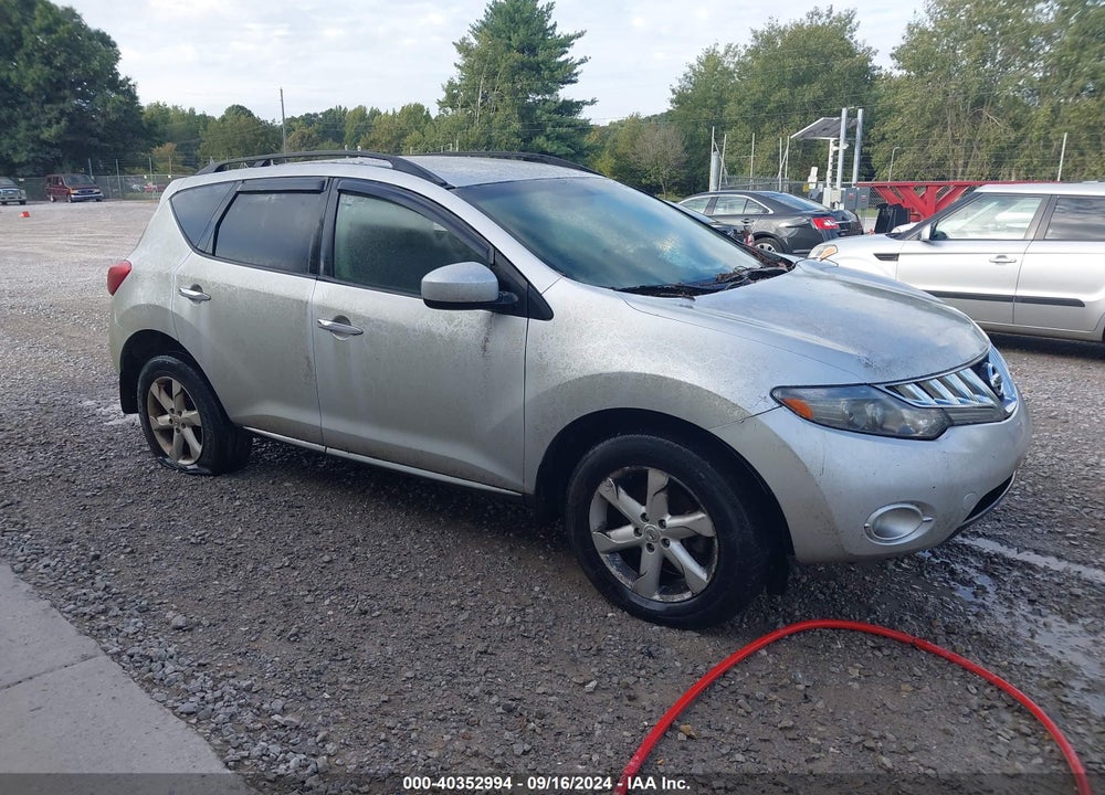 2009 NISSAN MURANO S VIN: JN8AZ18W39W128739