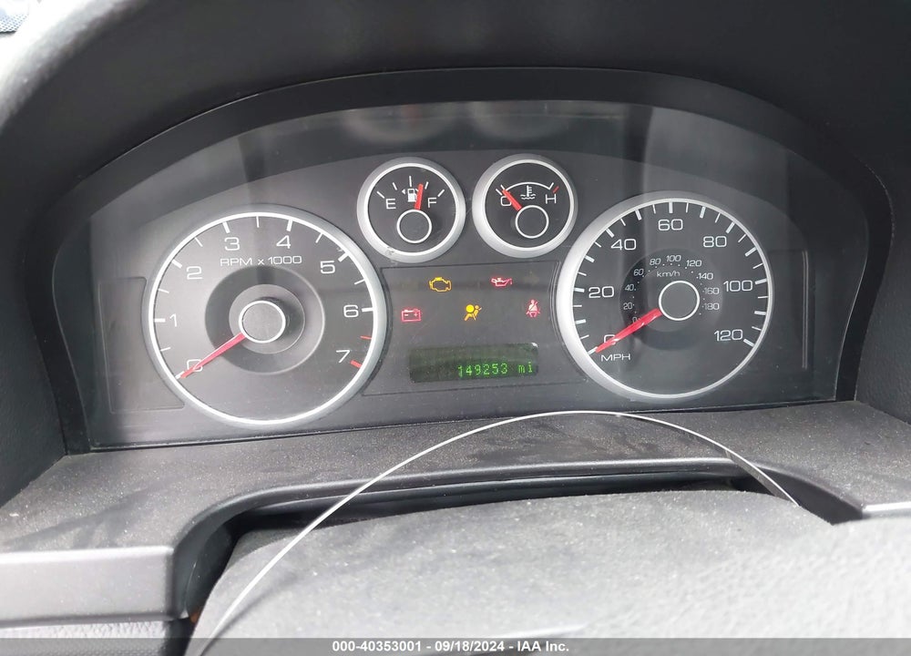 2009 FORD FUSION SE VIN: 3FAHP07ZX9R166211