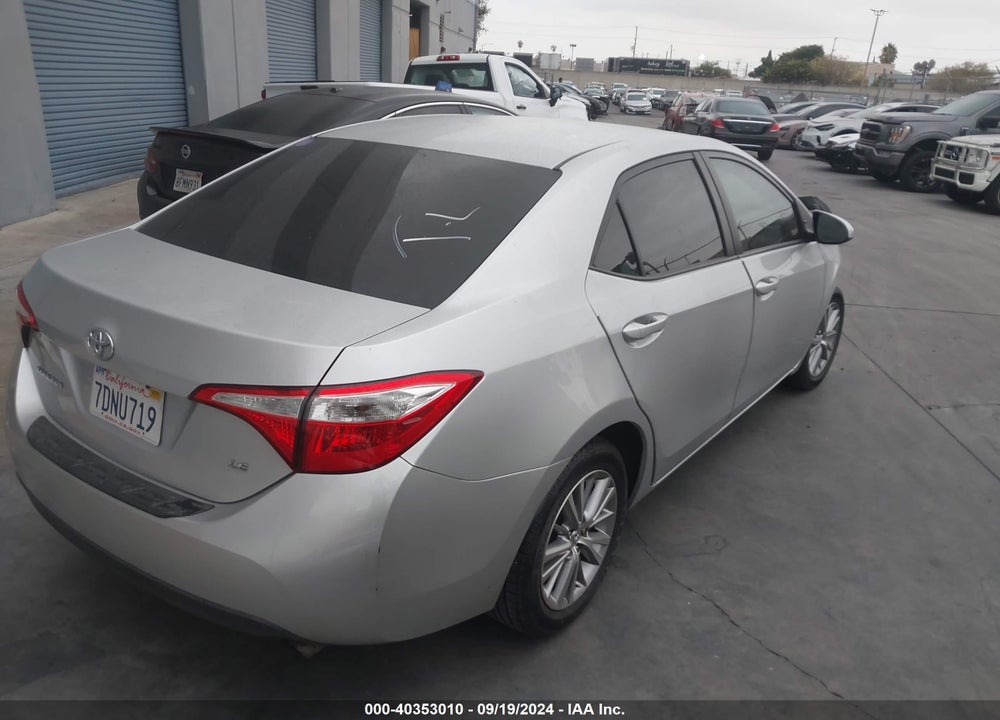 2014 TOYOTA COROLLA LE PLUS VIN: 5YFBURHE5EP114865