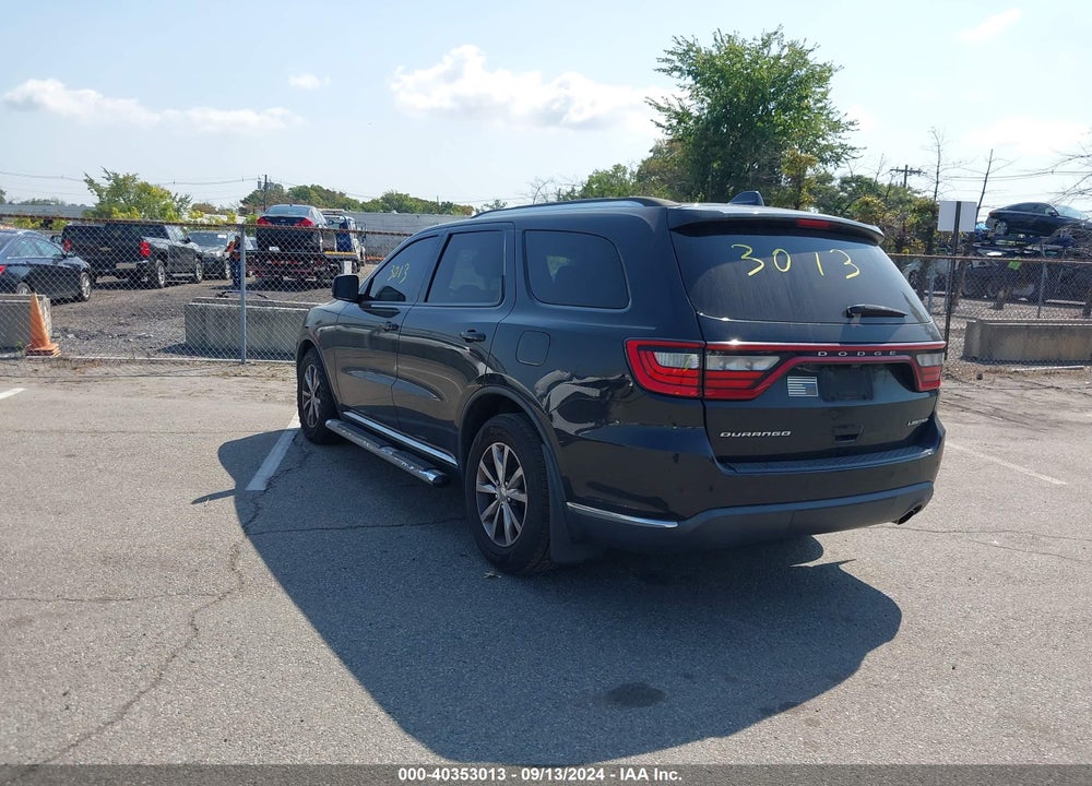 2016 DODGE DURANGO LIMITED VIN: 1C4RDHDG5GC440273