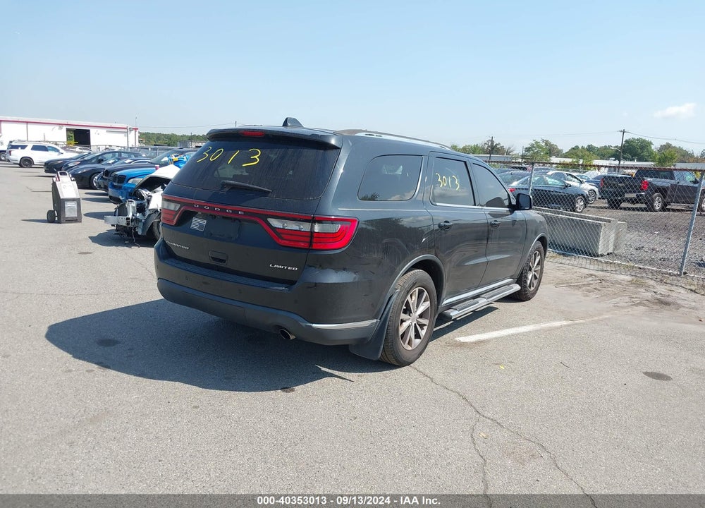 2016 DODGE DURANGO LIMITED VIN: 1C4RDHDG5GC440273