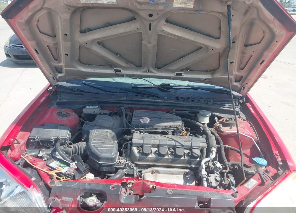 2001 HONDA CIVIC LX VIN: 1HGEM22531L099753