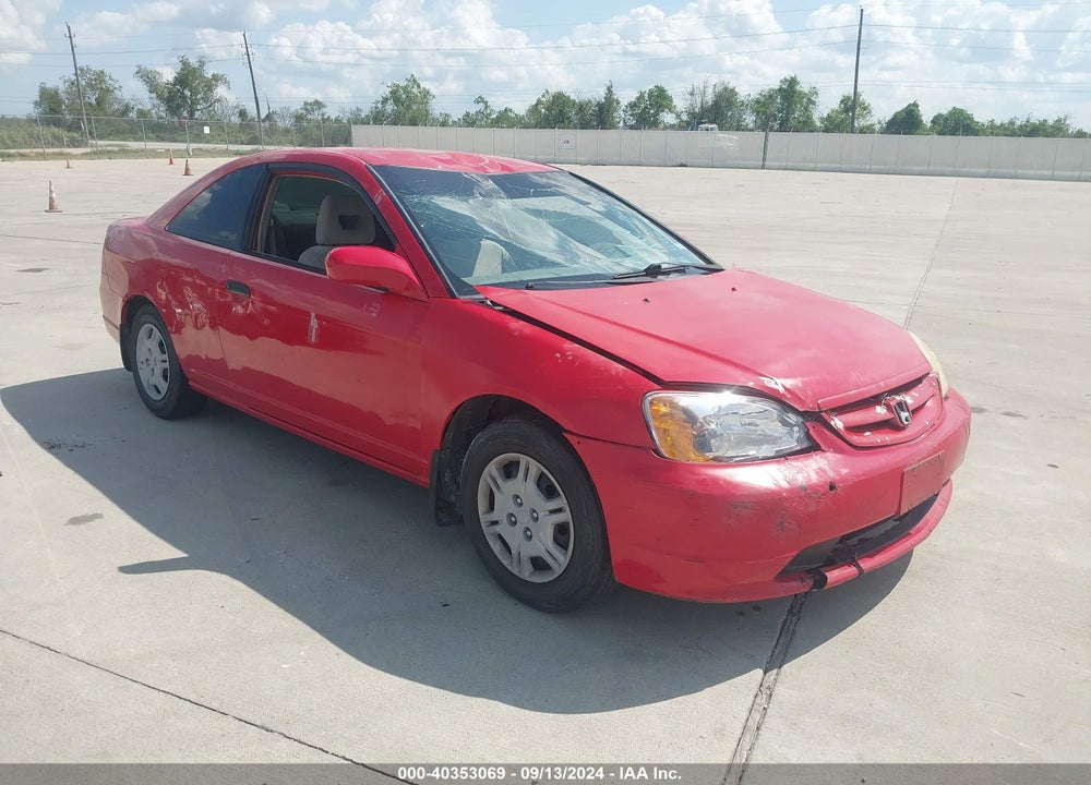 2001 HONDA CIVIC LX VIN: 1HGEM22531L099753