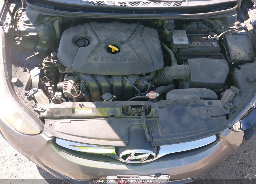 2012 HYUNDAI ELANTRA GLS VIN: 5NPDH4AE1CH127990