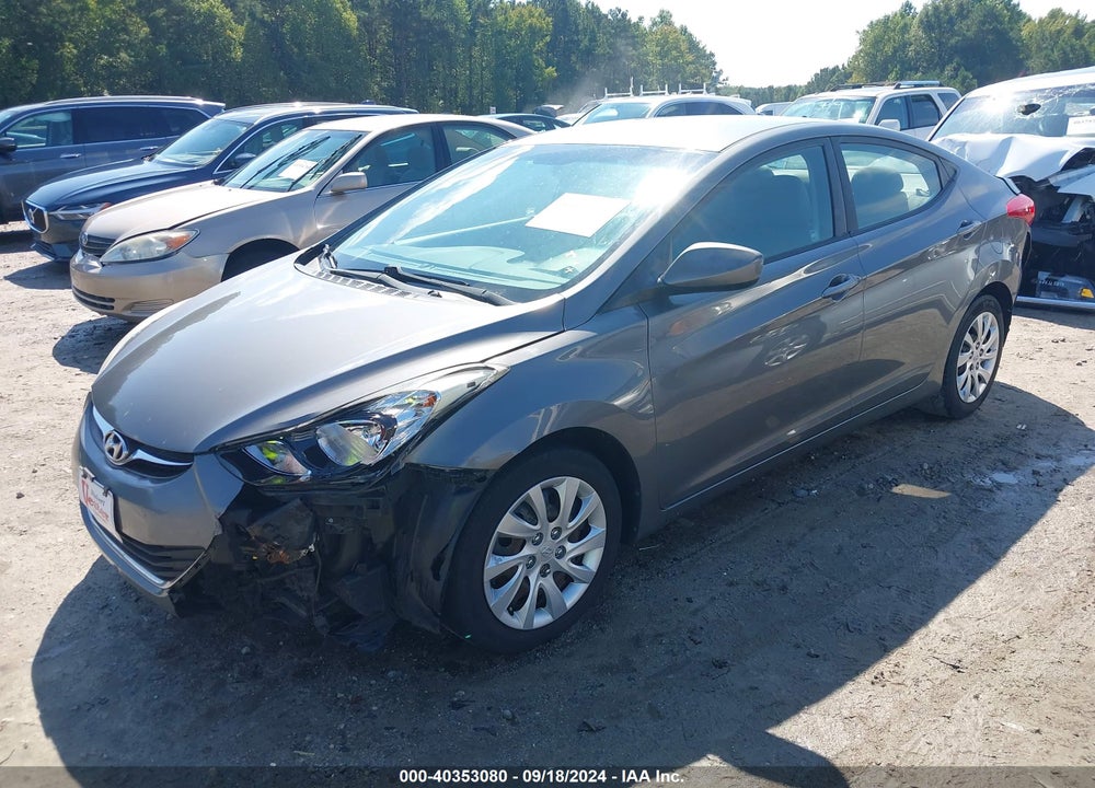 2012 HYUNDAI ELANTRA GLS VIN: 5NPDH4AE1CH127990