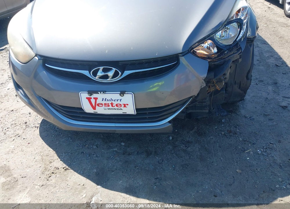 2012 HYUNDAI ELANTRA GLS VIN: 5NPDH4AE1CH127990