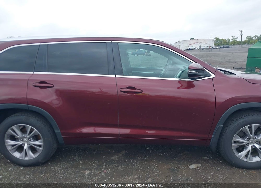 2014 TOYOTA HIGHLANDER XLE V6 VIN: 5TDJKRFH8ES064176