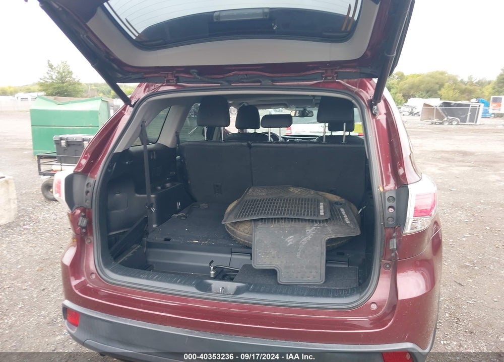 2014 TOYOTA HIGHLANDER XLE V6 VIN: 5TDJKRFH8ES064176