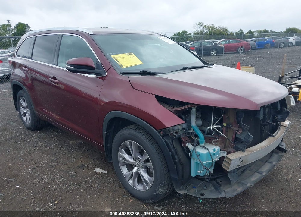 2014 TOYOTA HIGHLANDER XLE V6 VIN: 5TDJKRFH8ES064176