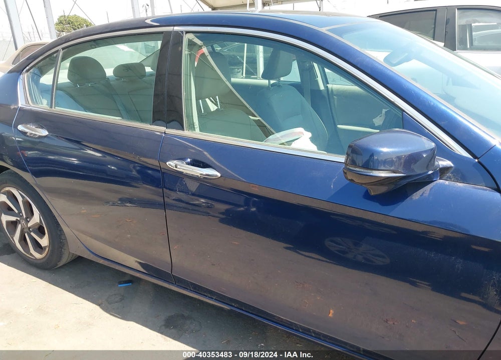 2016 HONDA ACCORD EX-L V-6 VIN: 1HGCR3F87GA001377