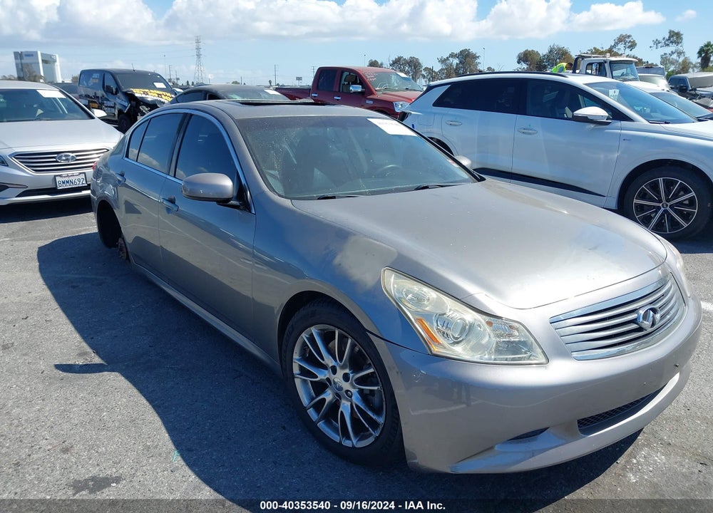2007 INFINITI G35 SPORT W/6-SPEED MANUAL VIN: JNKBV61E47M717039