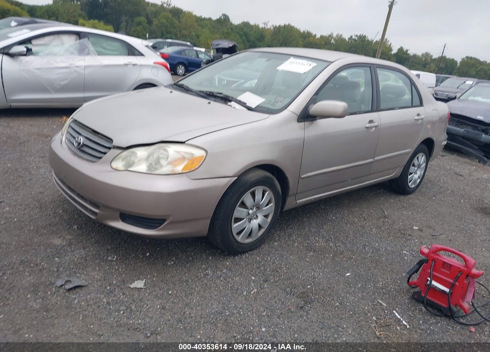 2003 TOYOTA COROLLA LE VIN: 2T1BR32E83C097385