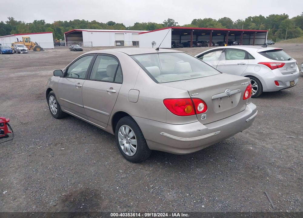 2003 TOYOTA COROLLA LE VIN: 2T1BR32E83C097385