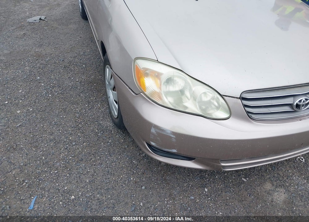 2003 TOYOTA COROLLA LE VIN: 2T1BR32E83C097385