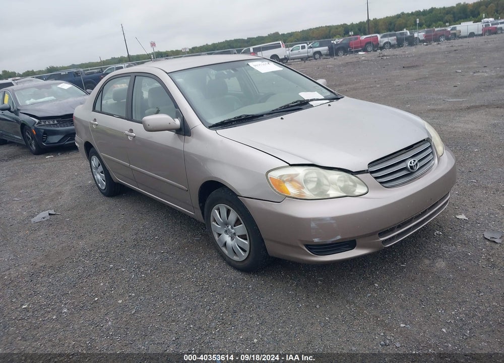 2003 TOYOTA COROLLA LE VIN: 2T1BR32E83C097385