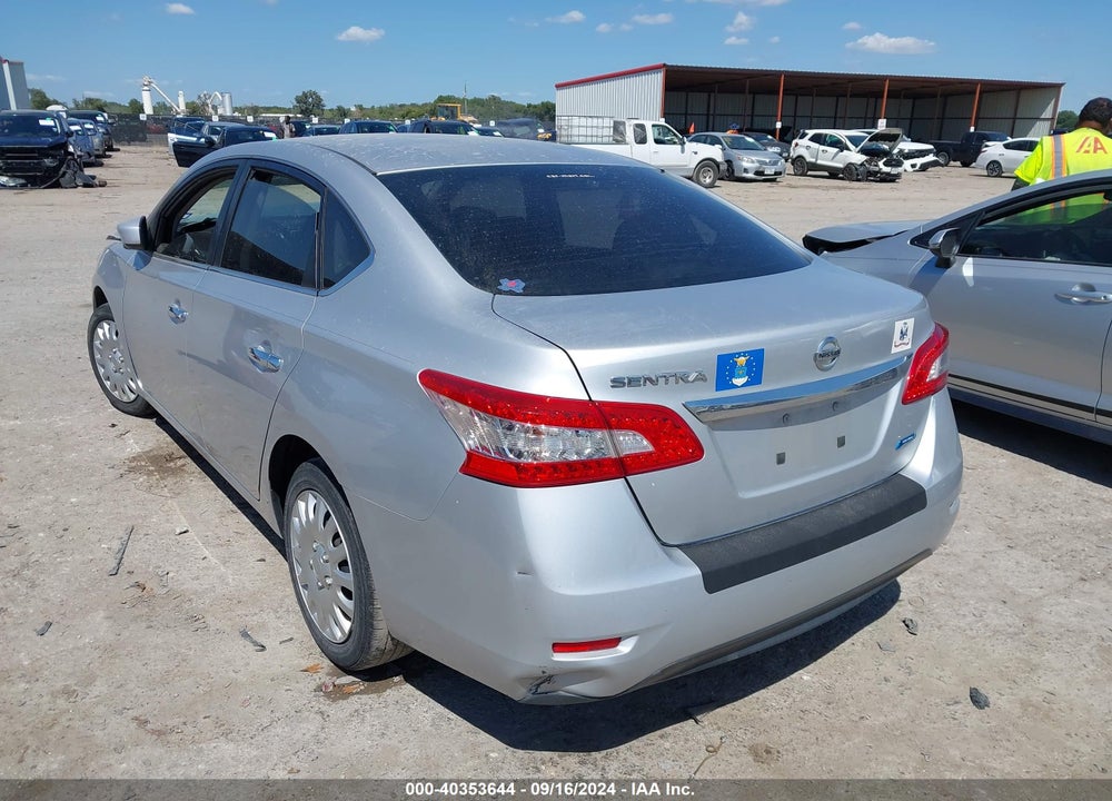 2013 NISSAN SENTRA S VIN: 3N1AB7AP1DL763224