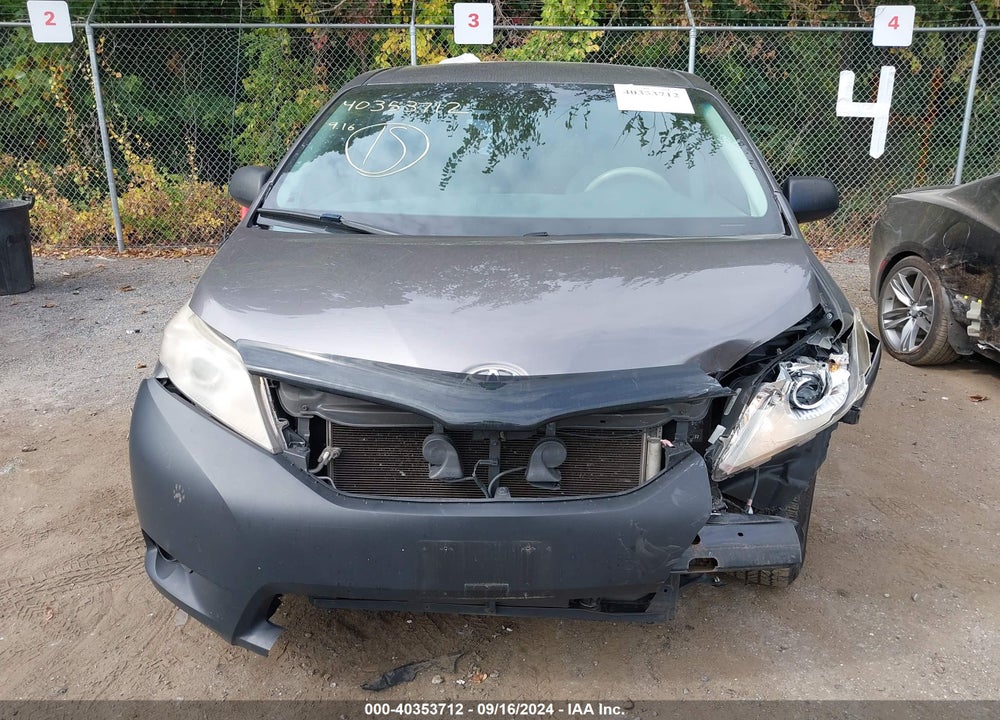 2014 TOYOTA SIENNA L V6 7 PASSENGER VIN: 5TDZK3DC2ES457601
