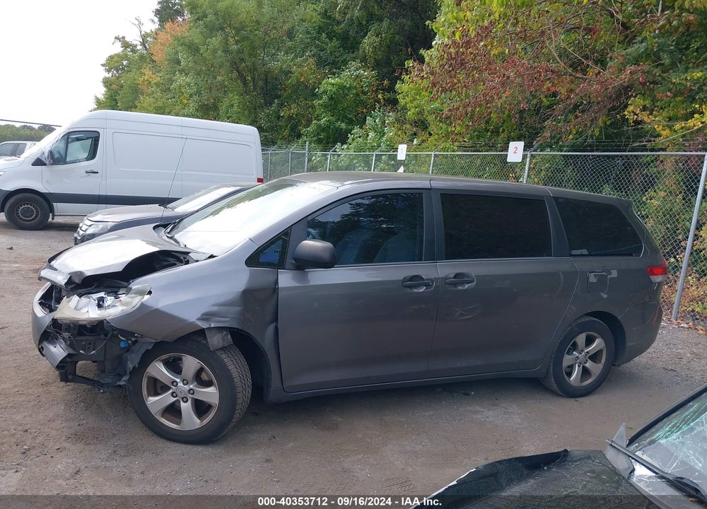 2014 TOYOTA SIENNA L V6 7 PASSENGER VIN: 5TDZK3DC2ES457601