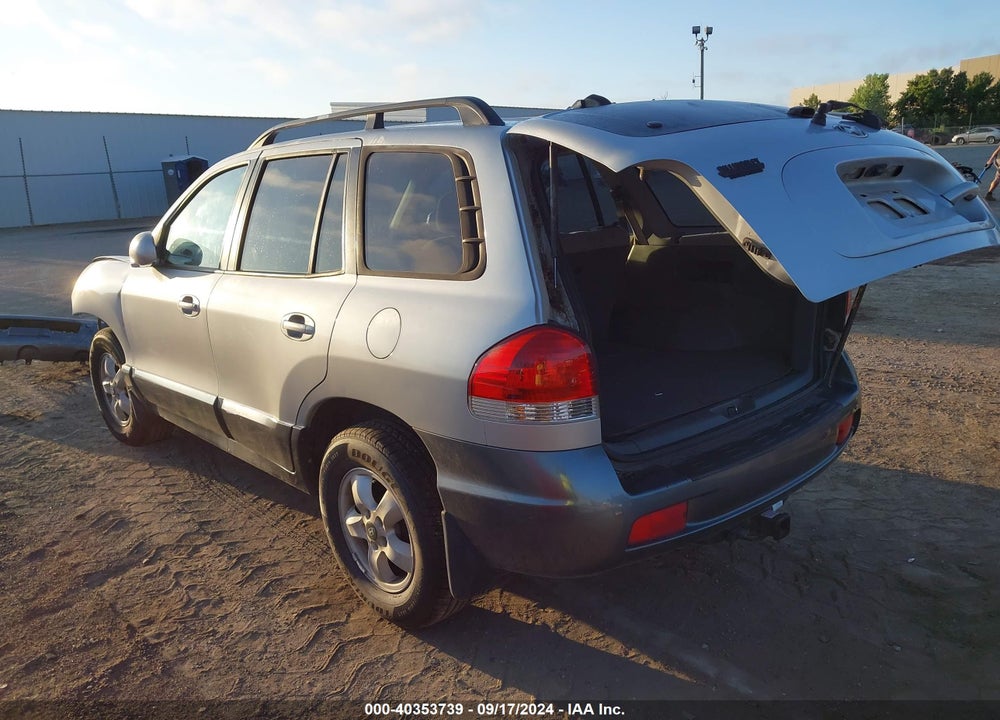 2006 HYUNDAI SANTA FE GLS VIN: KM8SC13D56U032878