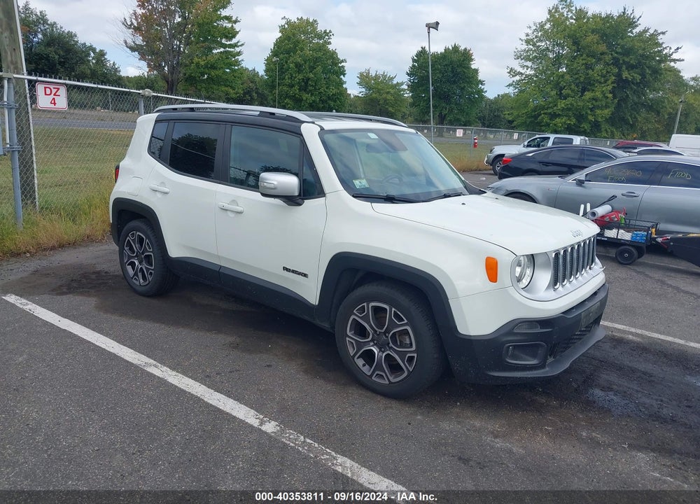 2016 JEEP RENEGADE LIMITED VIN: ZACCJADT1GPD64758