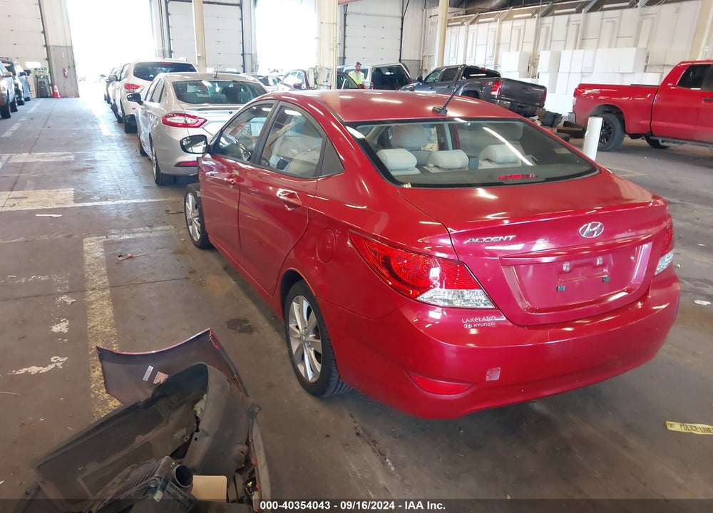 2014 HYUNDAI ACCENT GLS VIN: KMHCU4AE3EU625328