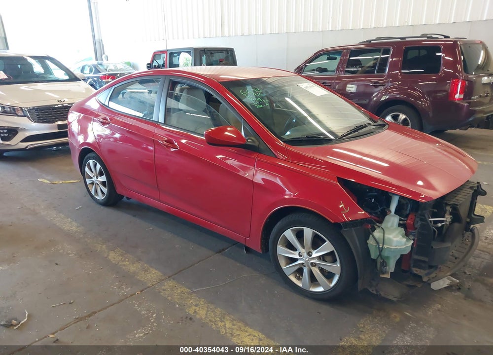 2014 HYUNDAI ACCENT GLS VIN: KMHCU4AE3EU625328