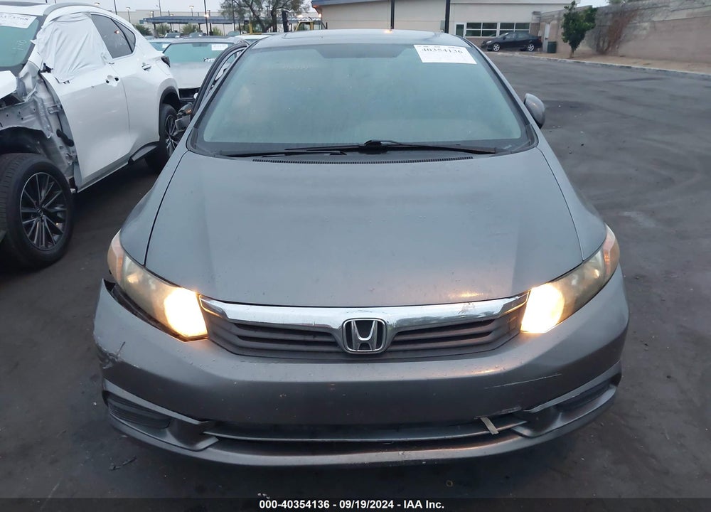 2012 HONDA CIVIC EX VIN: 19XFB2F80CE061261
