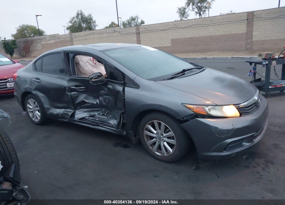 2012 HONDA CIVIC EX VIN: 19XFB2F80CE061261