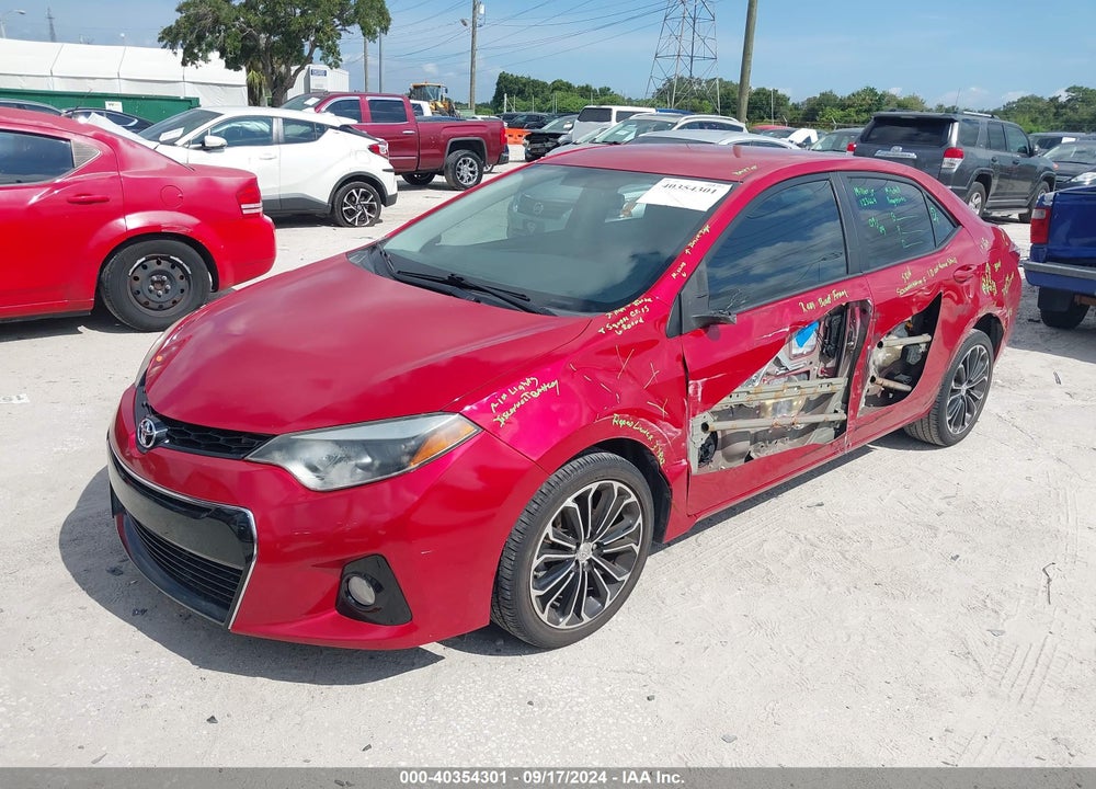 2014 TOYOTA COROLLA S PLUS VIN: 2T1BURHE2EC203650