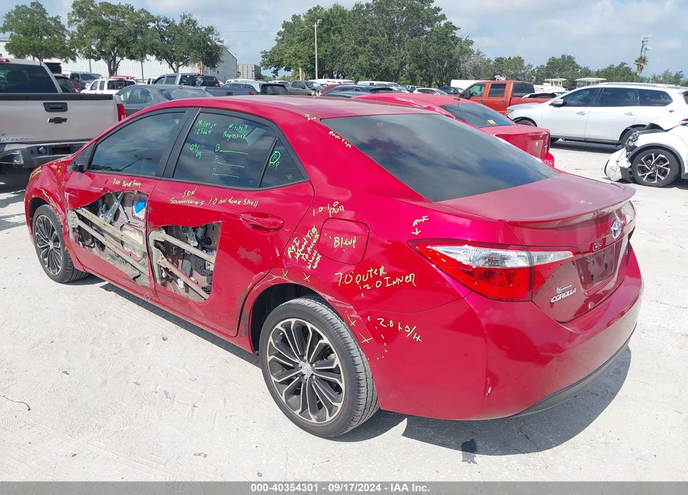 2014 TOYOTA COROLLA S PLUS VIN: 2T1BURHE2EC203650
