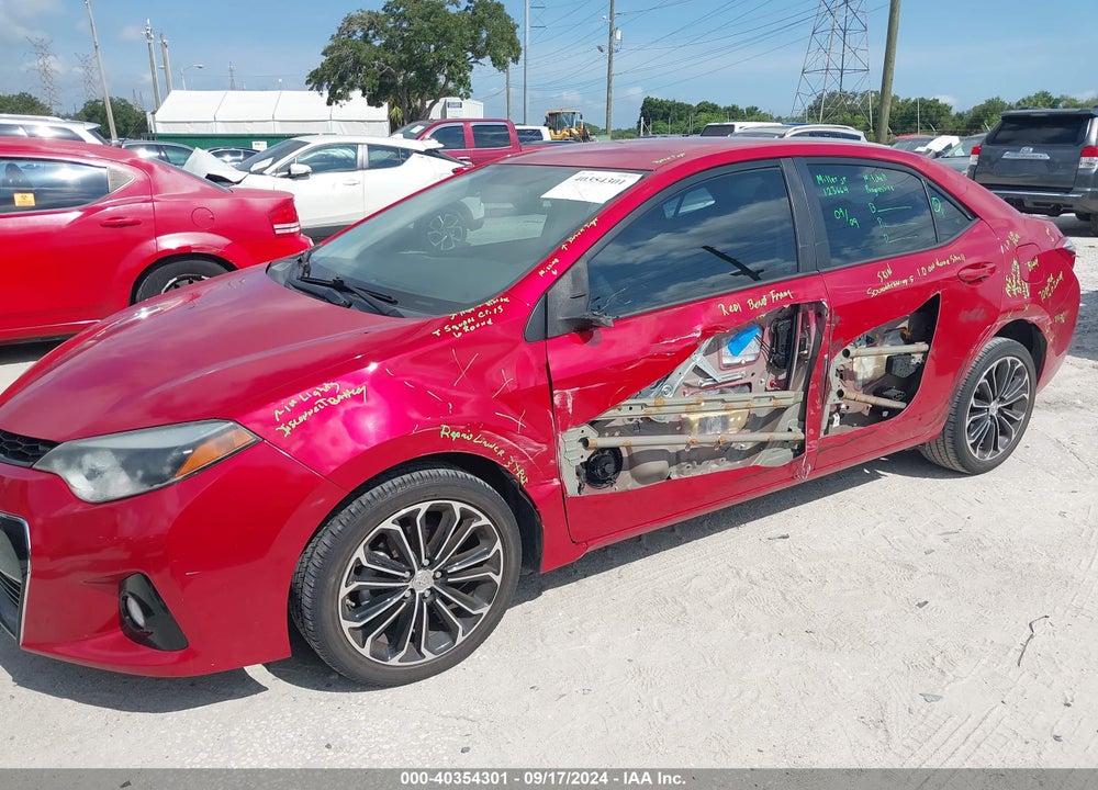2014 TOYOTA COROLLA S PLUS VIN: 2T1BURHE2EC203650
