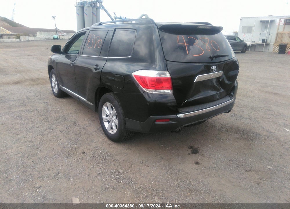 2013 TOYOTA HIGHLANDER SE V6 VIN: 5TDBK3EH4DS231487