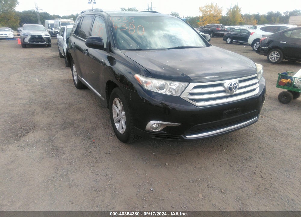2013 TOYOTA HIGHLANDER SE V6 VIN: 5TDBK3EH4DS231487