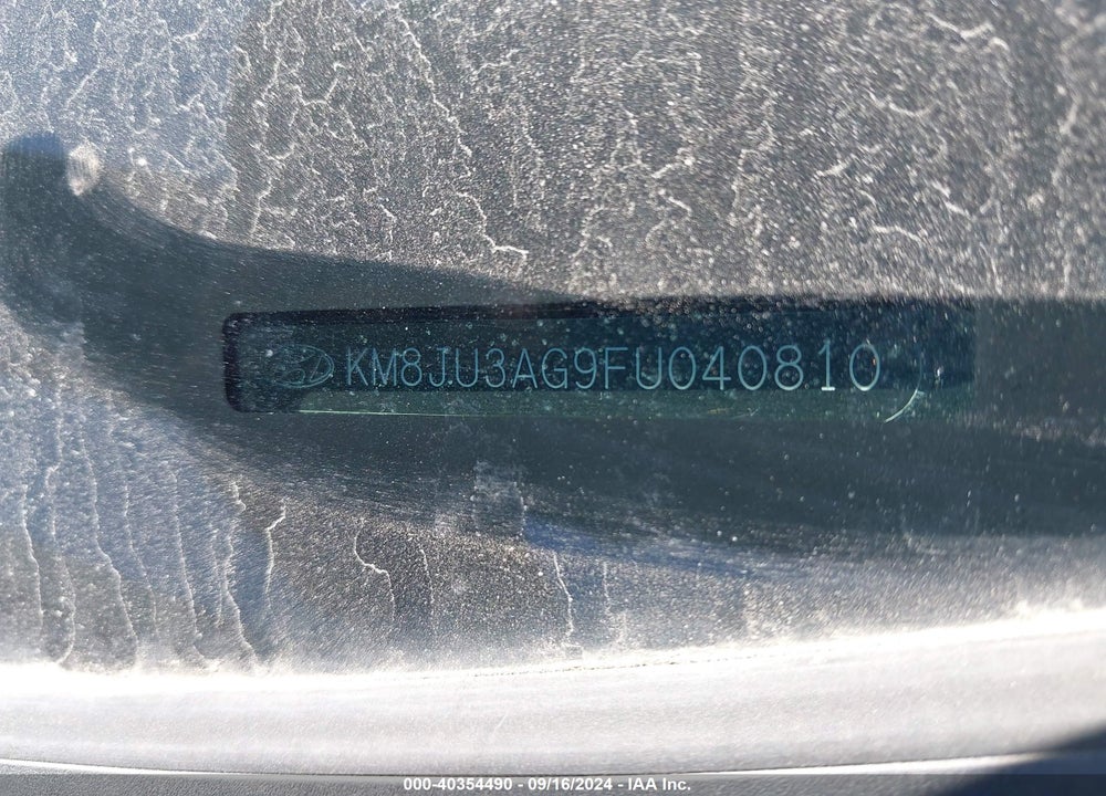 2015 HYUNDAI TUCSON SE VIN: KM8JU3AG9FU040810