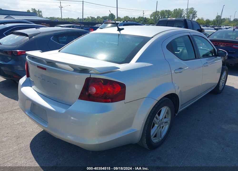 2011 DODGE AVENGER MAINSTREET VIN: 1B3BD1FBXBN538143