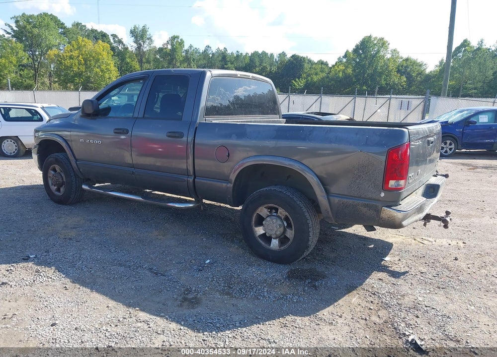 2004 DODGE RAM 2500 SLT/LARAMIE/ST VIN: 3D7KU28D04G177252