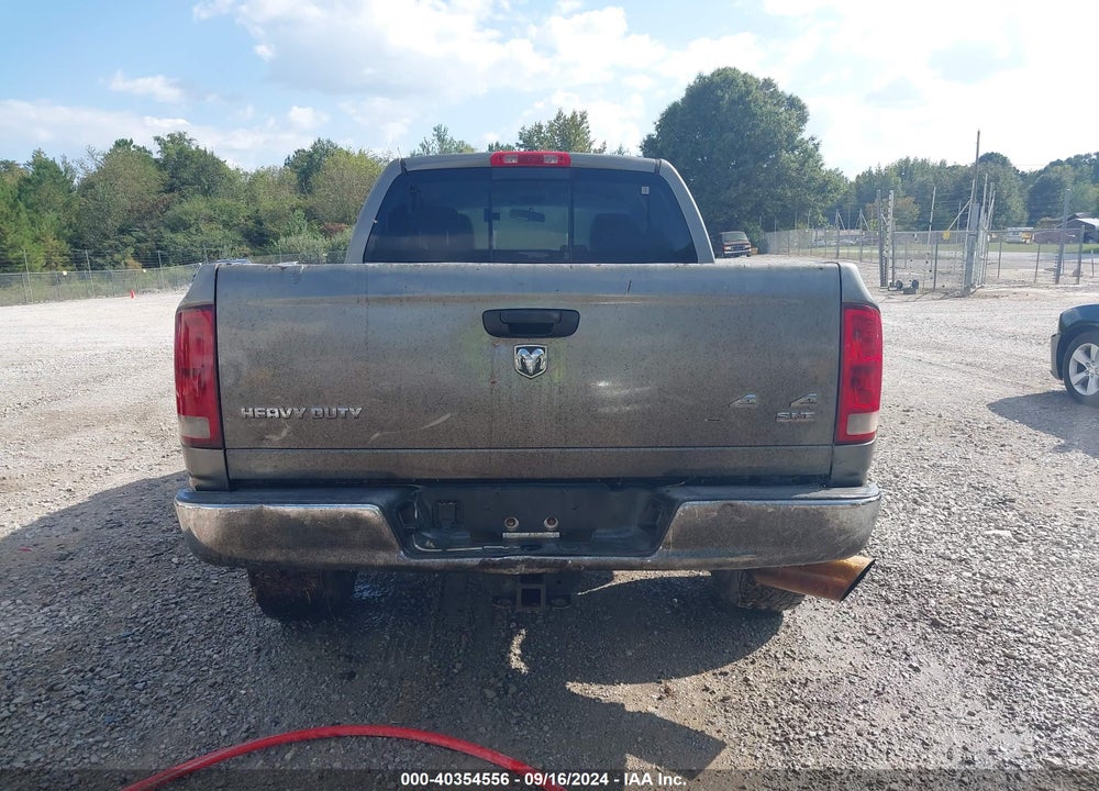 2006 DODGE RAM 2500 SLT/TRX4 OFF ROAD/SPORT/POWER WAGON VIN: 3D7KS28C16G105105
