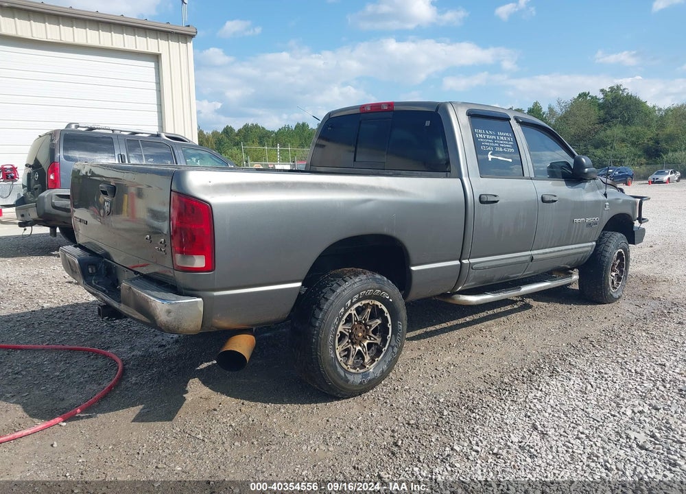 2006 DODGE RAM 2500 SLT/TRX4 OFF ROAD/SPORT/POWER WAGON VIN: 3D7KS28C16G105105